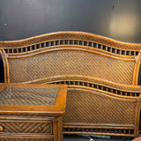 Furnitureland South Queen Wicker/Wood Bed
