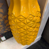 16"  Geometric Pattern Ceramic Vase