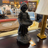 Faux Bronze Girl Figurine