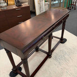 Two Drawer Mahogany Console