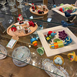 Nora Fleming Serving Set of 2 Trays and 16 Customizable Toppers