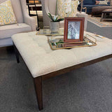 Bassett Furniture Herringbone Tufted Ottoman